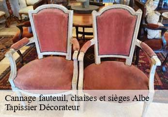 Cannage fauteuil, chaises et sièges  albe-67220 Tapissier Décorateur